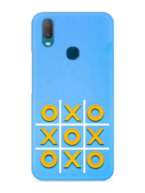 Yellow Plastic Crosses Snap Case for Vivo Y11 Zapvi