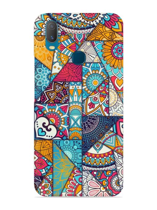 Patchwork Pattern Vintage Snap Case for Vivo Y11 Zapvi