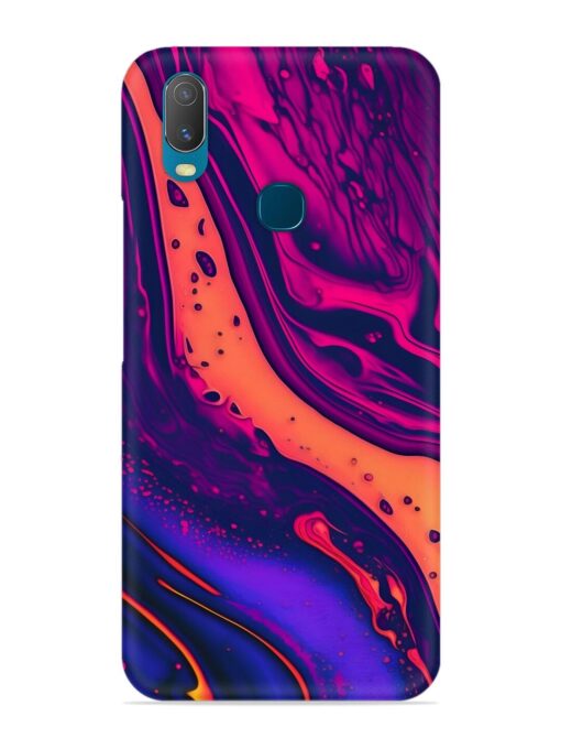 Fluid Blue Pink Art Snap Case for Vivo Y11 Zapvi