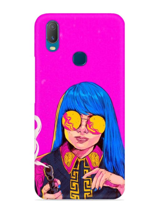 Aesthetic Anime Girl Snap Case for Vivo Y11 Zapvi