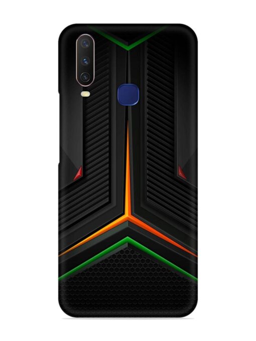 Orange Triangle Light Snap Case for Vivo Y12 Zapvi