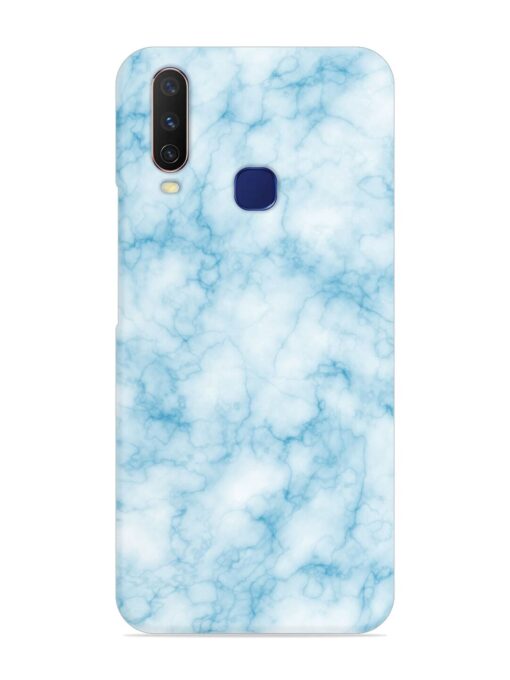 Blue White Natural Marble Snap Case for Vivo Y12 Zapvi