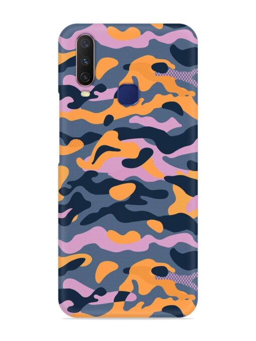 Camouflage Army Military English Orange Art Snap Case for Vivo Y12