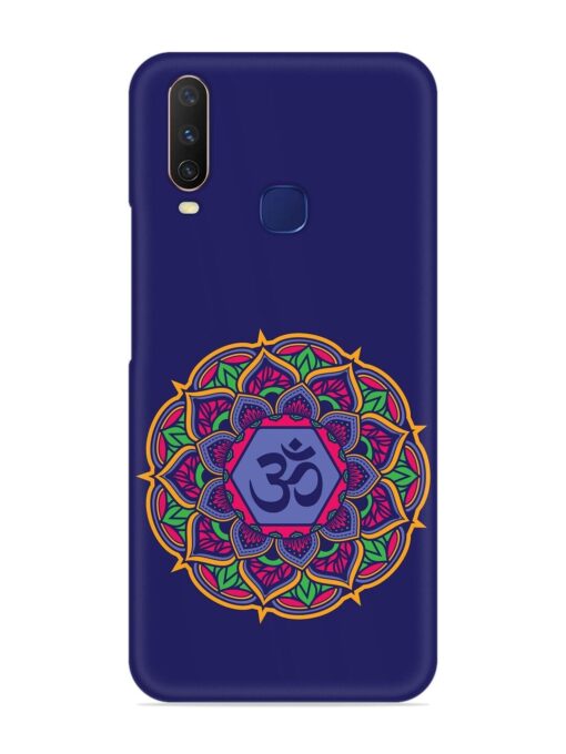 Om Mandala Art Blue Snap Case for Vivo Y12 Zapvi