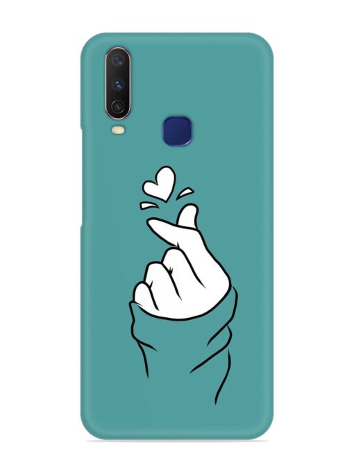 Korean Heart Sign Art Snap Case for Vivo Y12 Zapvi