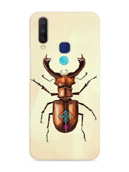 Stag Beetle Vector Snap Case for Vivo Y12 Zapvi