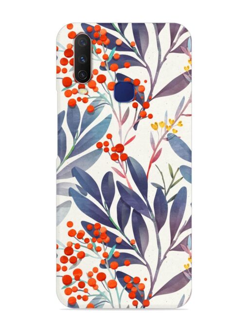 Seamless Floral Pattern Snap Case for Vivo Y12 Zapvi