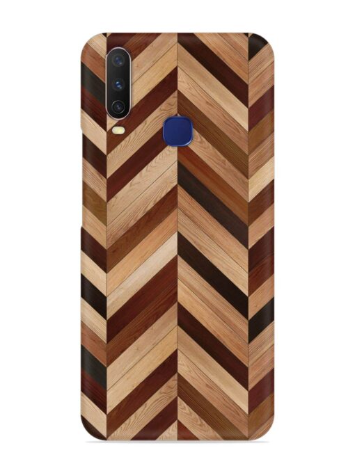 Seamless Wood Parquet Snap Case for Vivo Y12 Zapvi