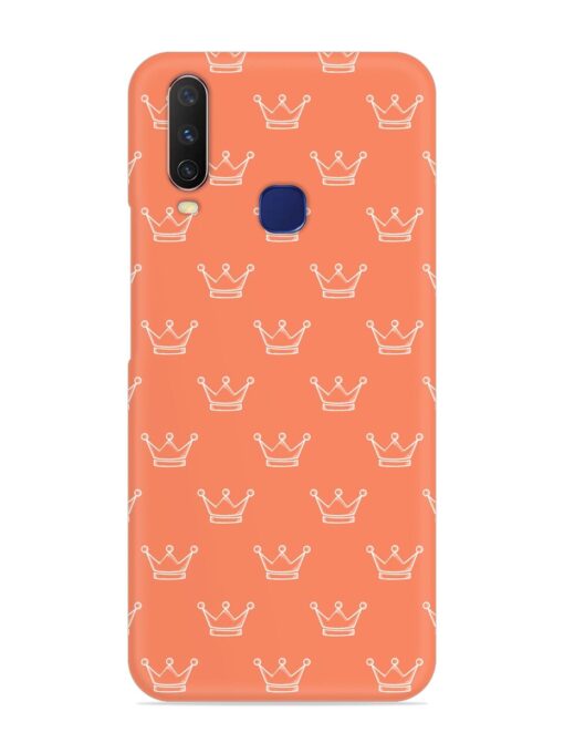 Hand Drawn Crown Snap Case for Vivo Y12 Zapvi