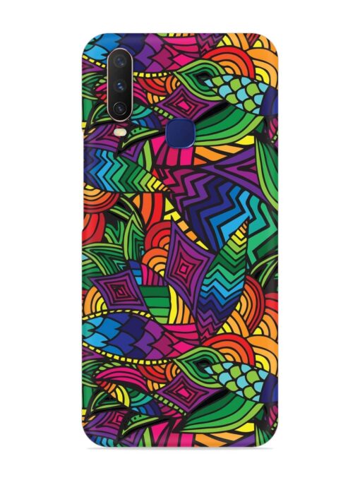 Abstract Multicolor Seamless Snap Case for Vivo Y12 Zapvi