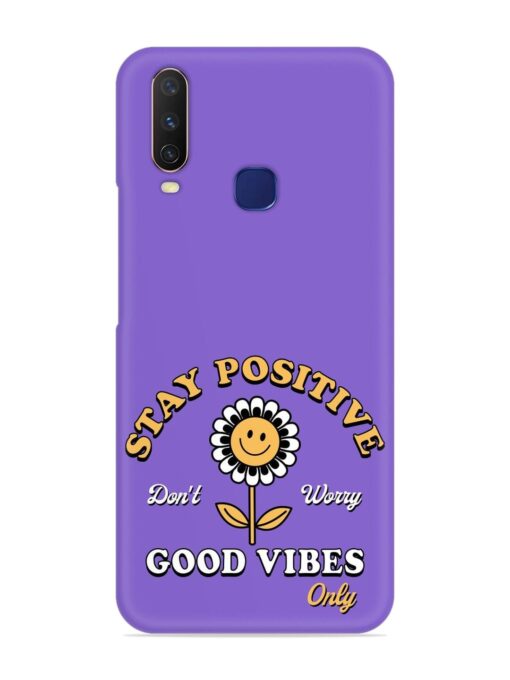 Retro Positive Flower Snap Case for Vivo Y12 Zapvi