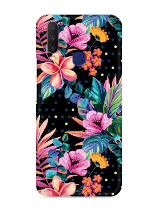 Seamless Floral Pattern Snap Case for Vivo Y12 Zapvi