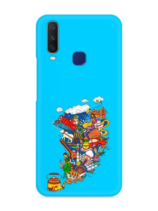 Vector Design Indian Snap Case for Vivo Y12 Zapvi