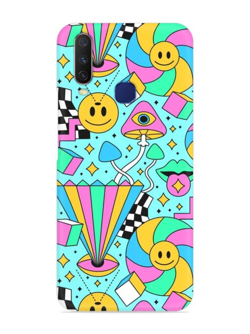 Trippy Rainbow 60S Snap Case for Vivo Y12 Zapvi