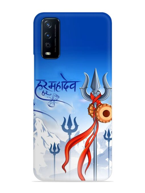 Har Har Mahadev Trishul Snap Case for Vivo Y12G Zapvi