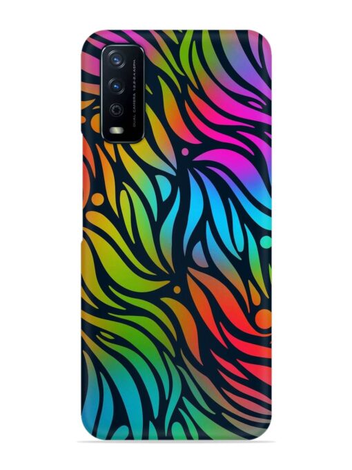 Abstract Leaf Design Snap Case for Vivo Y12G Zapvi