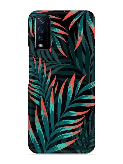 Green Leaf Art Snap Case for Vivo Y12G Zapvi