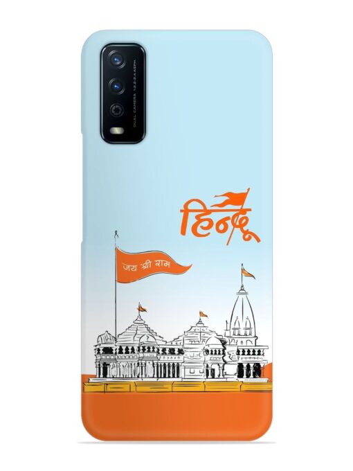 Ram Mandir Hindu Snap Case for Vivo Y12G