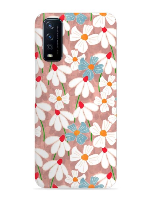 Abstract Petal Flowers Snap Case for Vivo Y12G