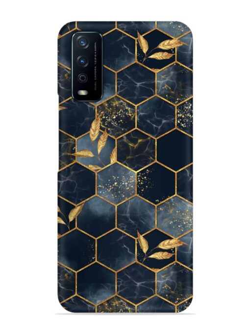 Marble Hexagon Seamless Snap Case for Vivo Y12G