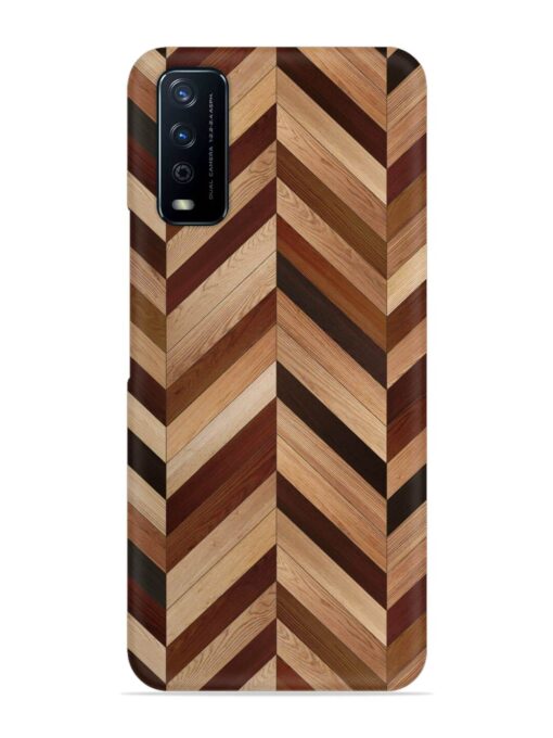 Seamless Wood Parquet Snap Case for Vivo Y12G