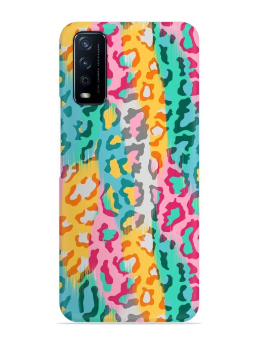 Seamless Vector Colorful Snap Case for Vivo Y12G Zapvi