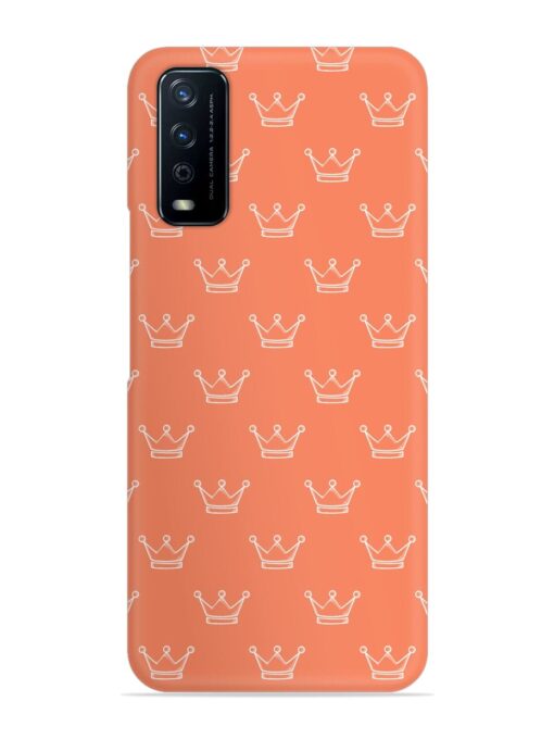 Hand Drawn Crown Snap Case for Vivo Y12G