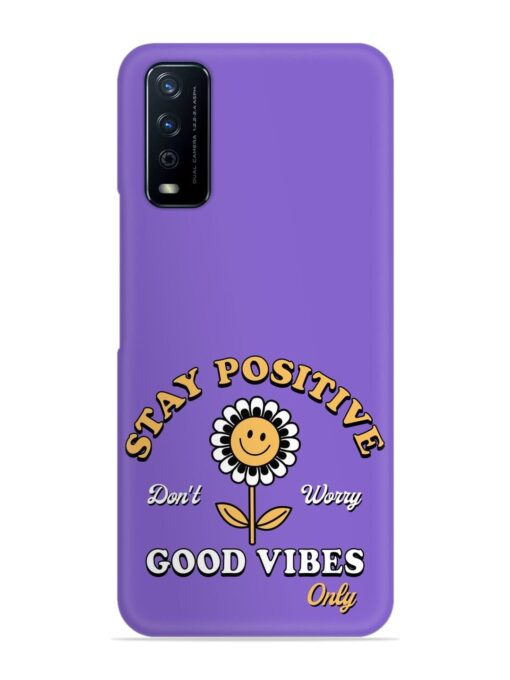 Retro Positive Flower Snap Case for Vivo Y12G