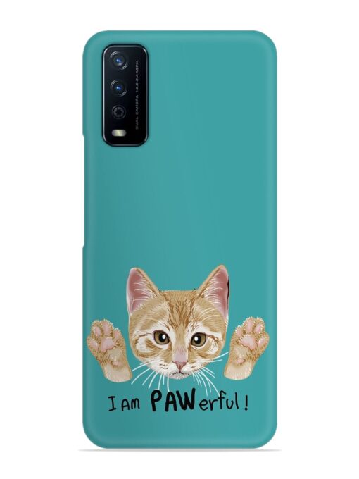 Typography Slogan Cat Snap Case for Vivo Y12G