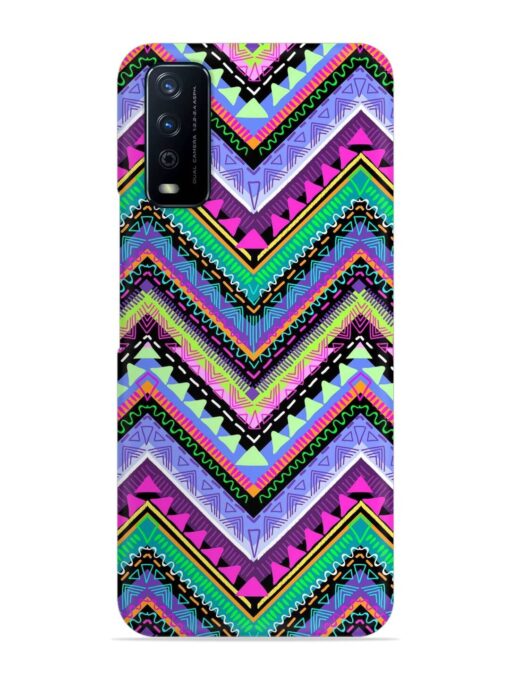 Tribal Aztec Print Snap Case for Vivo Y12G