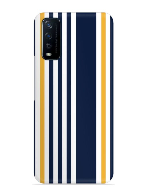 Seamless Stripe Pattern Snap Case for Vivo Y12G