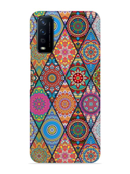 Seamless Tile Pattern Snap Case for Vivo Y12G