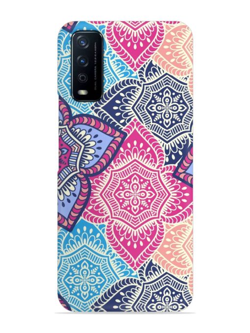 Ethnic Floral Seamless Snap Case for Vivo Y12G