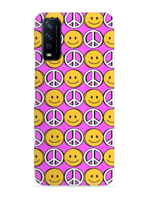 Smiley Face Peace Snap Case for Vivo Y12G