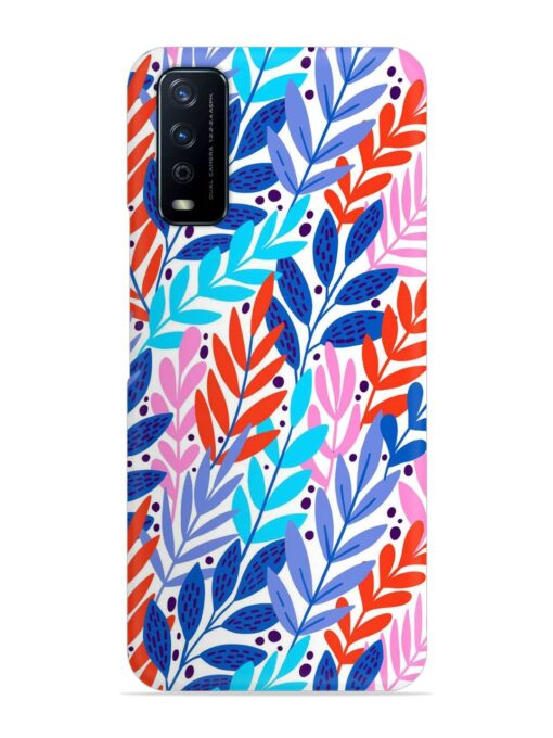 Bright Floral Tropical Snap Case for Vivo Y12G