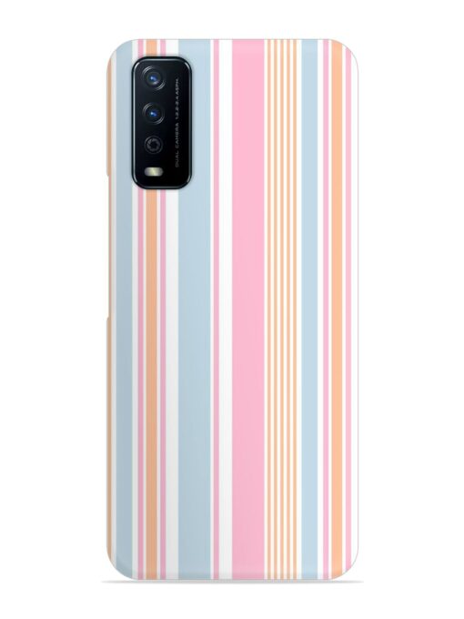 Stripe Seamless Pattern Snap Case for Vivo Y12G