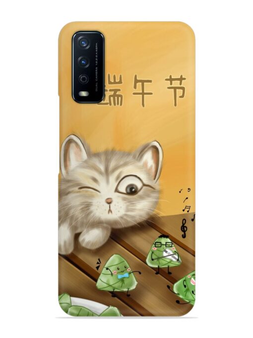 Cat Scorpion Dancing Snap Case for Vivo Y12G