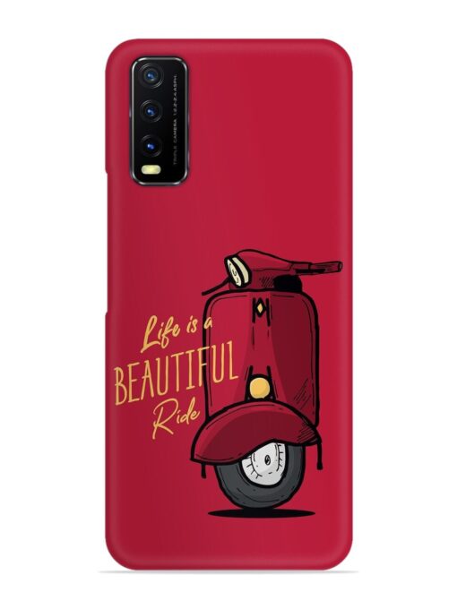 Life Is Beautiful Rides Snap Case for Vivo Y12S Zapvi