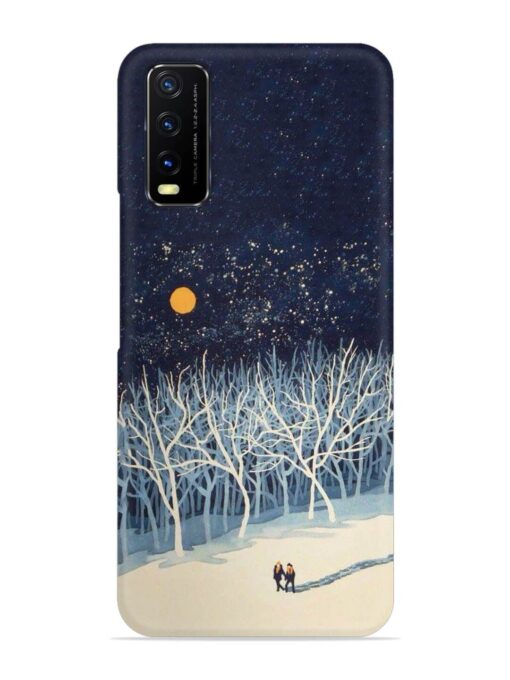 Full Moon Snowshoe Tour Snap Case for Vivo Y12S Zapvi