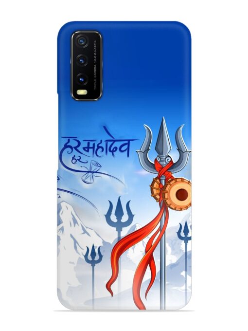 Har Har Mahadev Trishul Snap Case for Vivo Y12S Zapvi