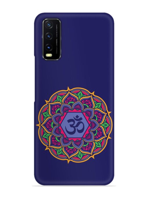 Om Mandala Art Blue Snap Case for Vivo Y12S Zapvi