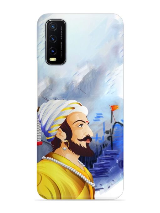 Shivaji Maharaj Color Paint Art Snap Case for Vivo Y12S Zapvi