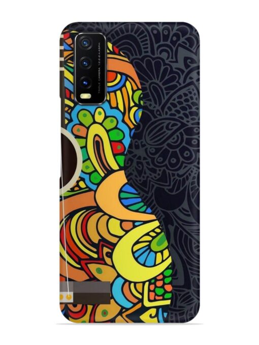 Guitar Vector Art Snap Case for Vivo Y12S Zapvi