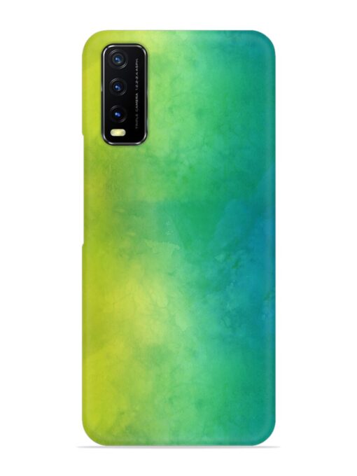 Yellow Green Gradient Snap Case for Vivo Y12S Zapvi