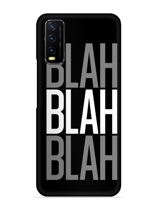 Blah Blah Blah Wallpaper Snap Case for Vivo Y12S Zapvi