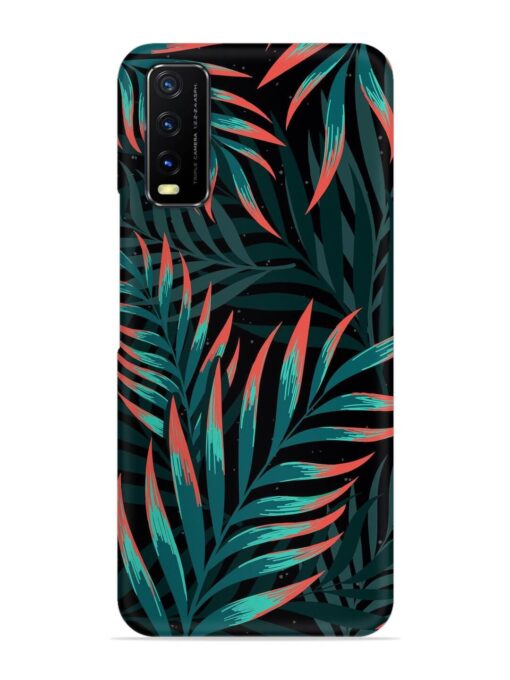 Green Leaf Art Snap Case for Vivo Y12S Zapvi