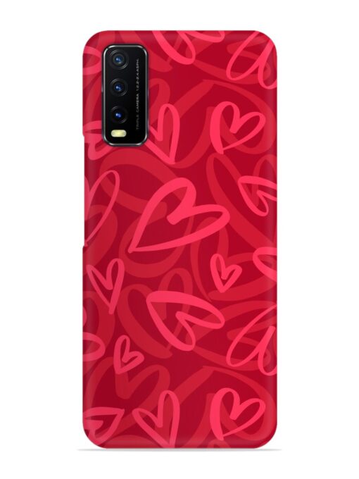 Seamless Romantic Pattern Snap Case for Vivo Y12S Zapvi