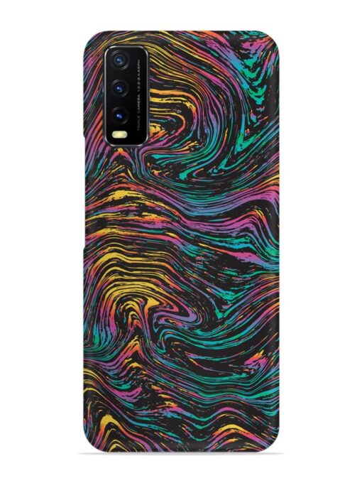 Abstract Liquid Colors Snap Case for Vivo Y12S Zapvi