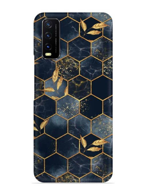 Marble Hexagon Seamless Snap Case for Vivo Y12S Zapvi