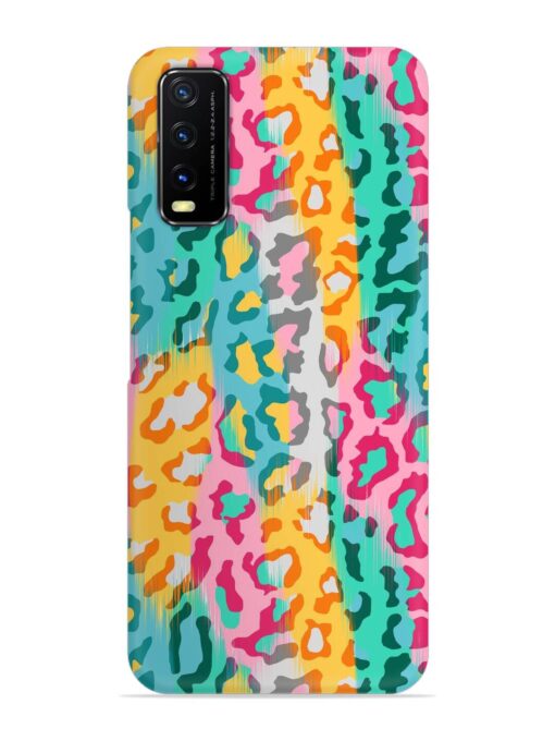 Seamless Vector Colorful Snap Case for Vivo Y12S Zapvi